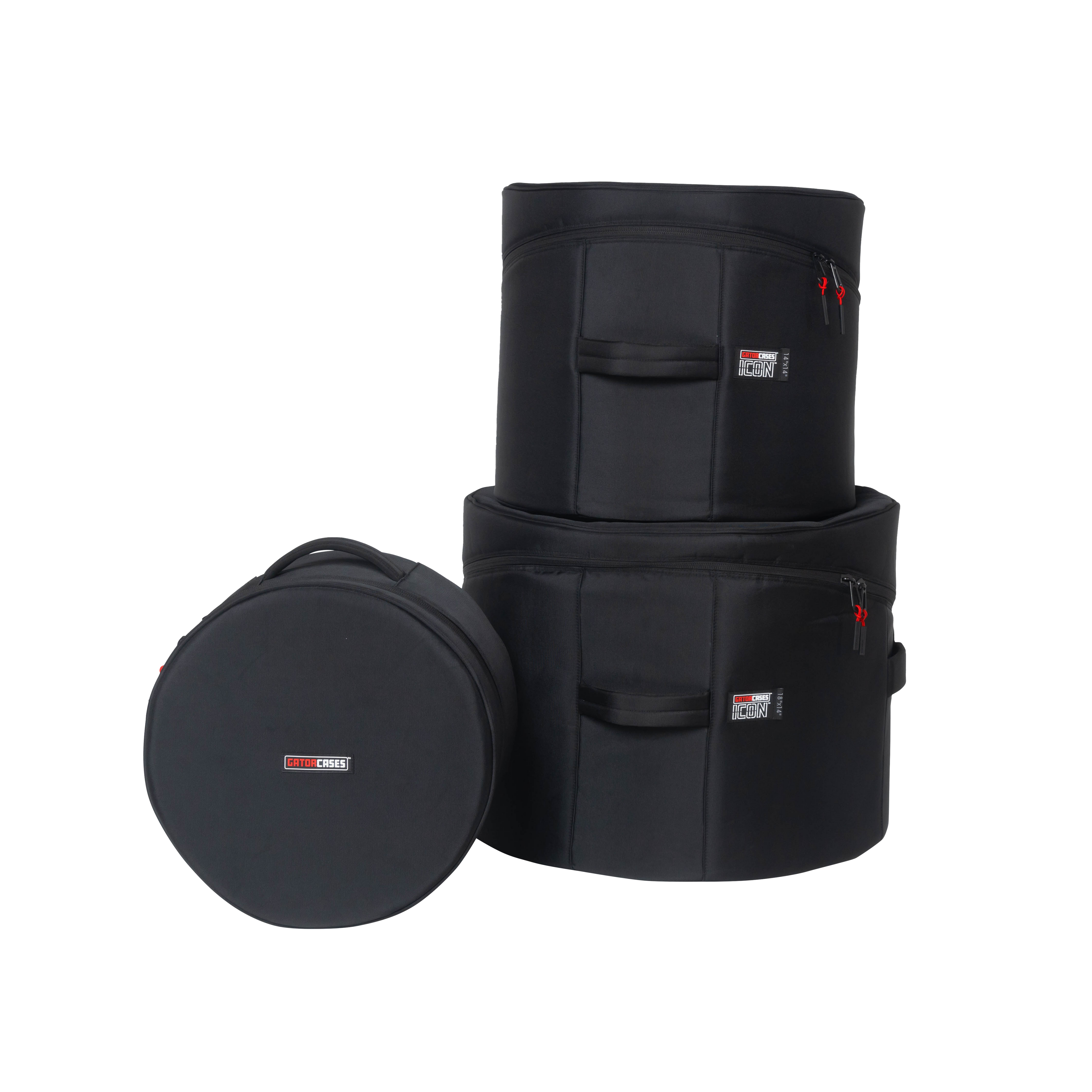 Bop Drum Set Bags; 18" x 14" BD, 12" x 8" TT, 14"