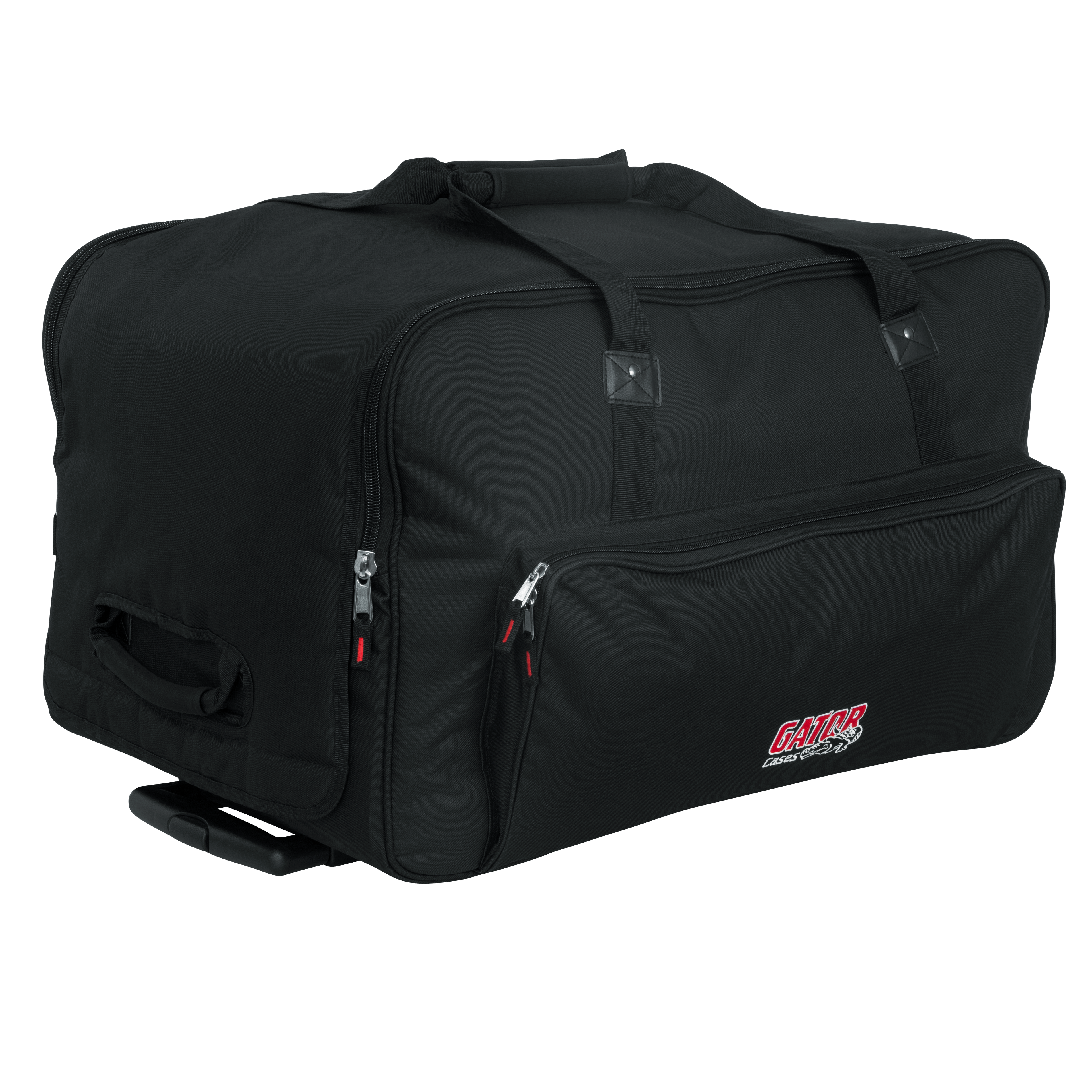 Rolling speaker bag for large format 12" speakers