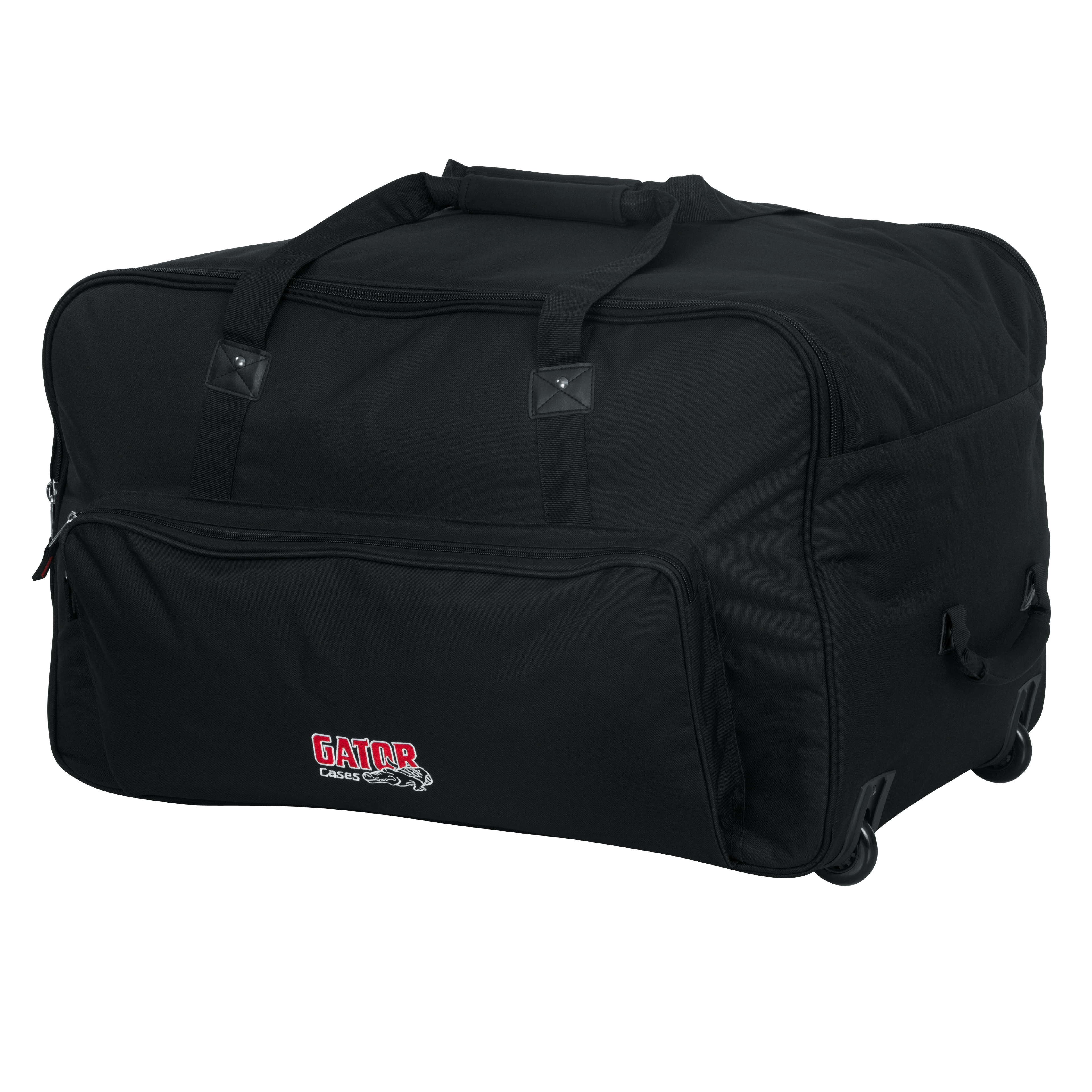 Rolling speaker bag for large format 12" speakers