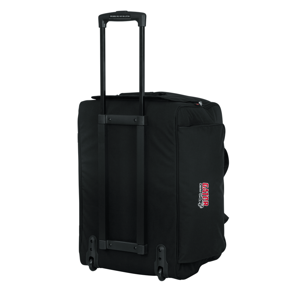 Rolling speaker bag for large format 12" speakers