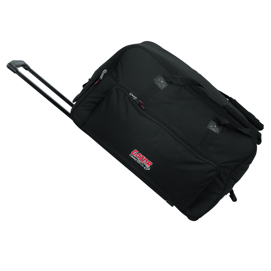Rolling speaker bag for large format 12" speakers