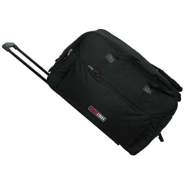 Rolling speaker bag for large format 12" speakers