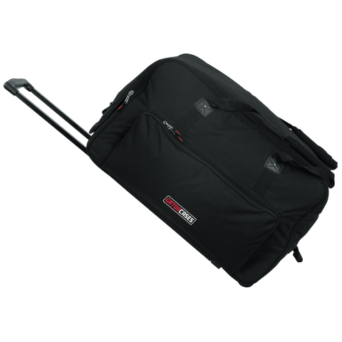 Rolling speaker bag for large format 12" speakers