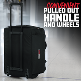 Rolling speaker bag for large format 12" speakers