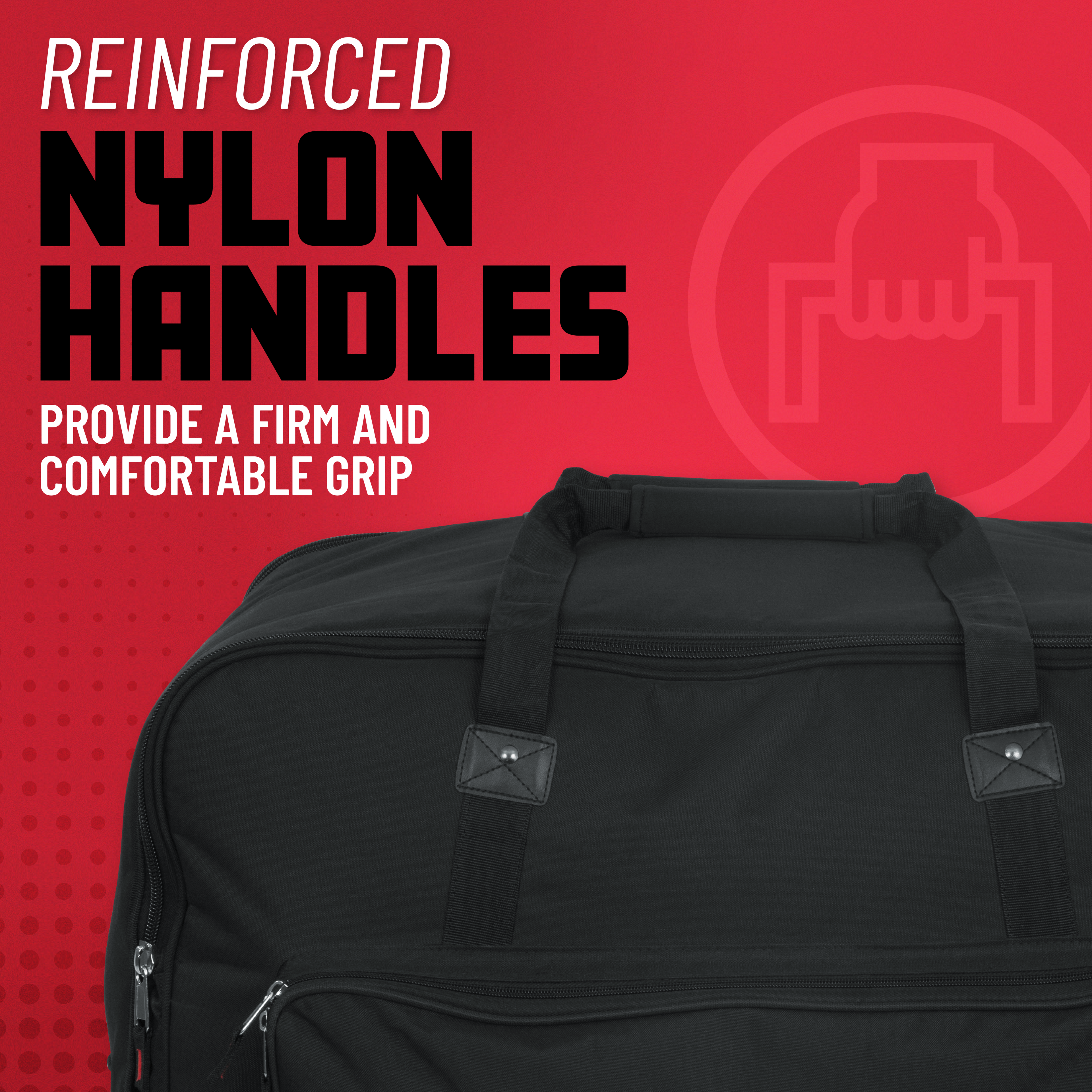 Rolling speaker bag for large format 12" speakers