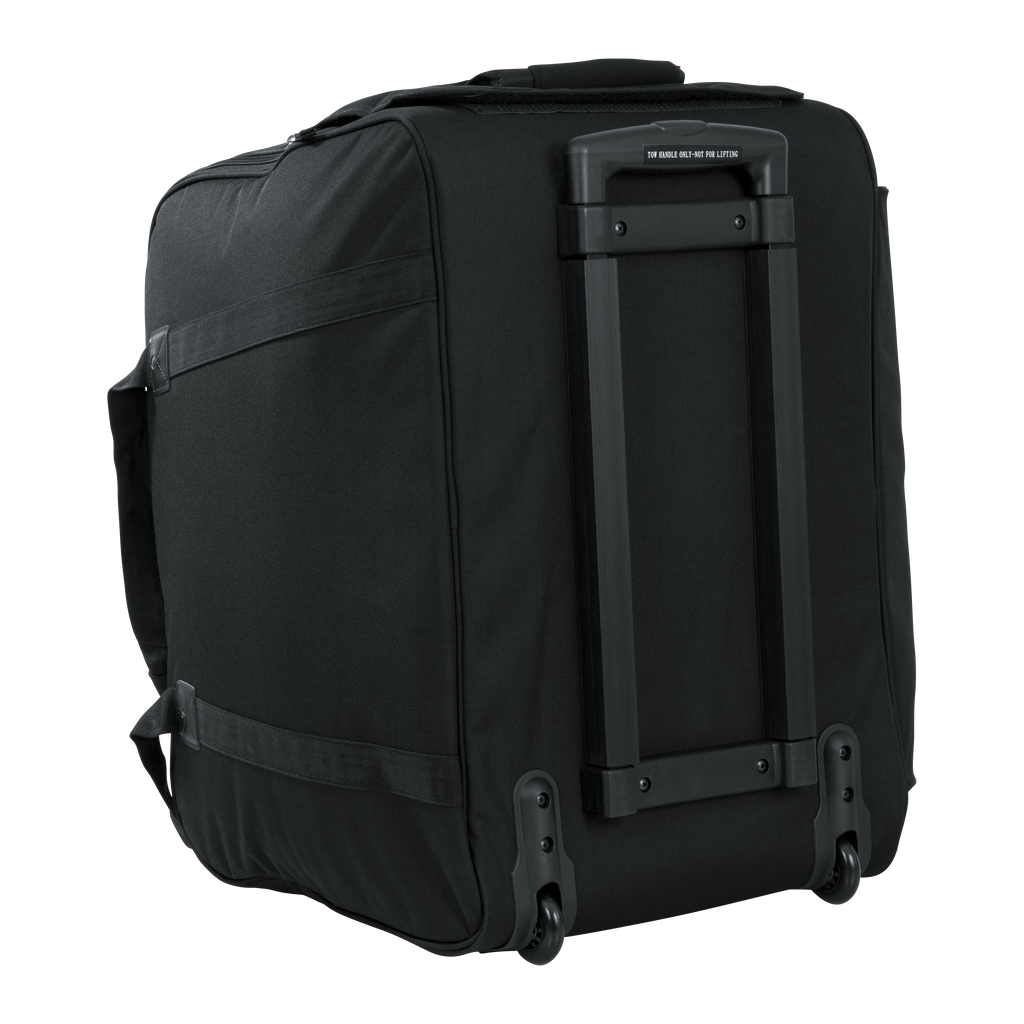 Rolling speaker bag for small format 12" speakers