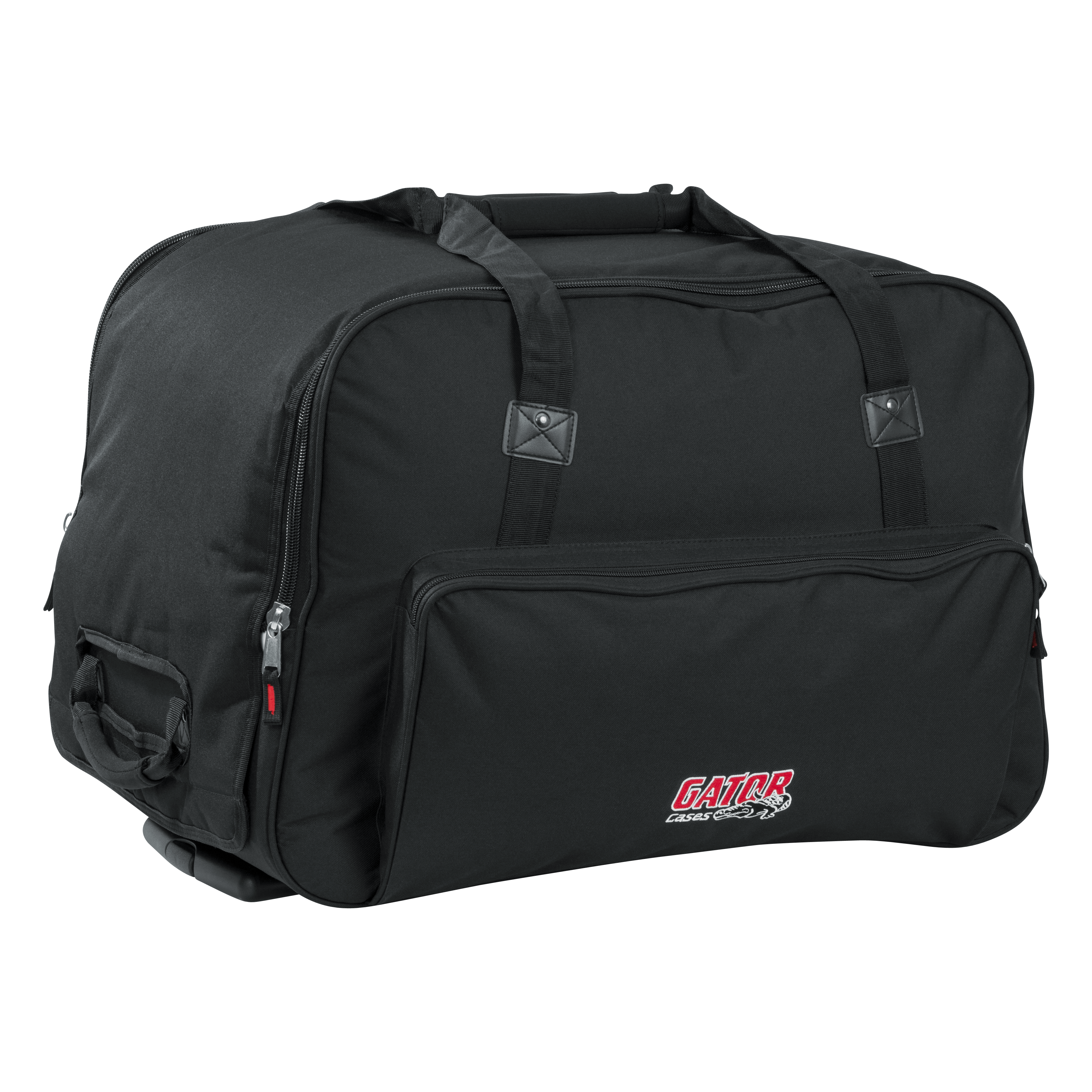 Rolling speaker bag for small format 12" speakers