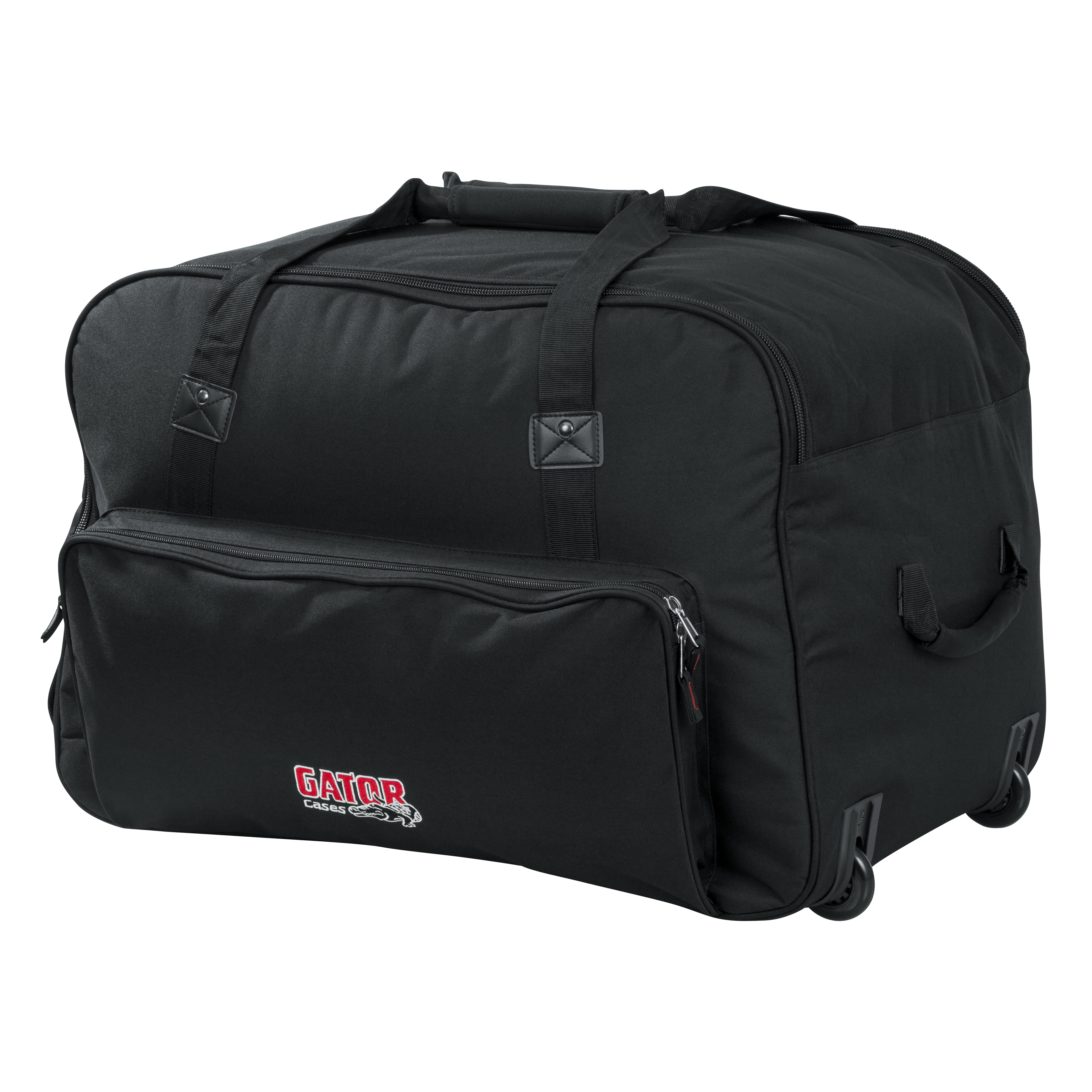 Rolling speaker bag for small format 12" speakers