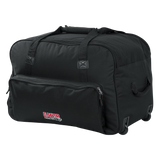 Rolling speaker bag for small format 12" speakers