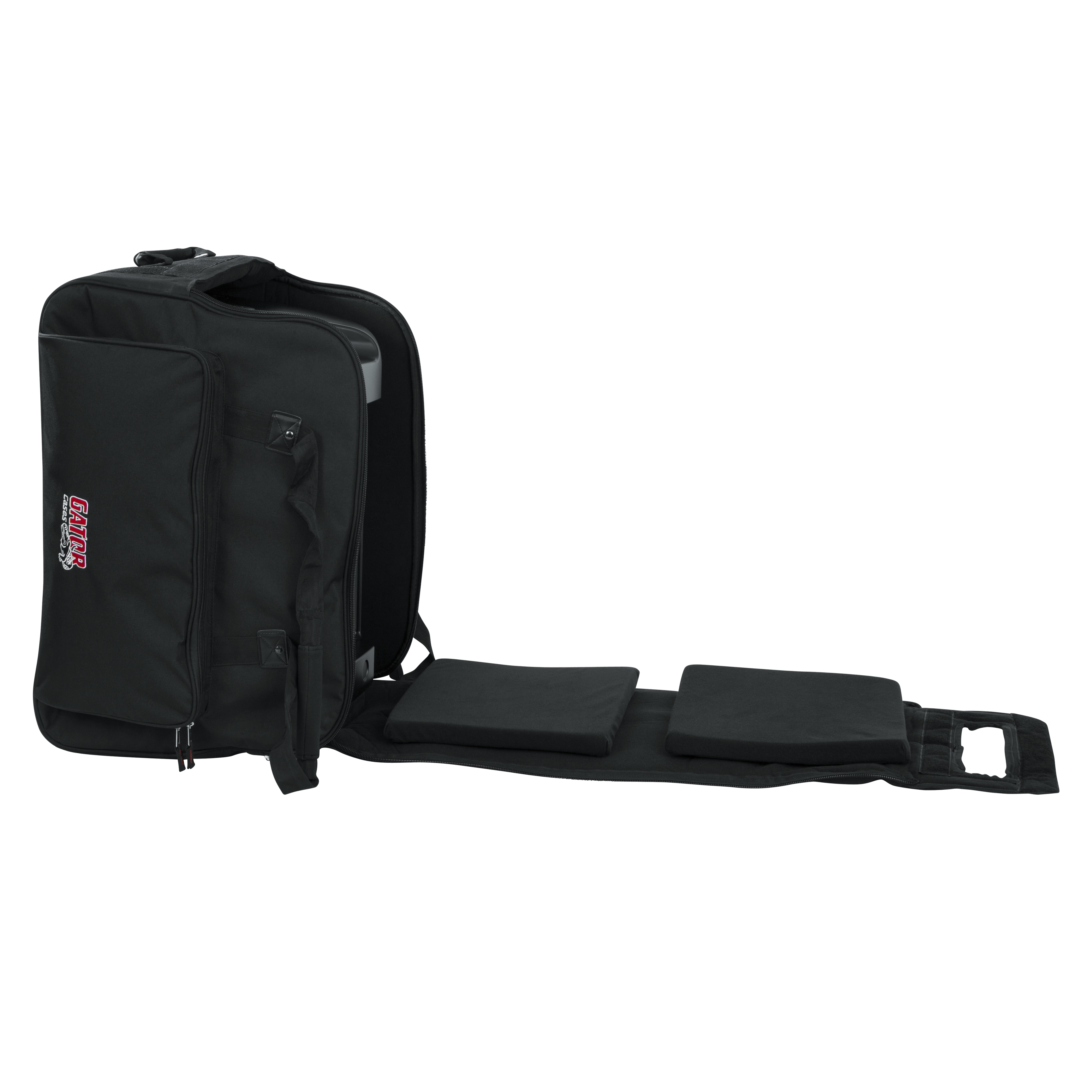 Rolling speaker bag for small format 12" speakers