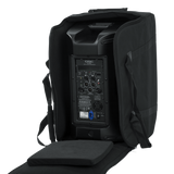 Rolling speaker bag for small format 12" speakers