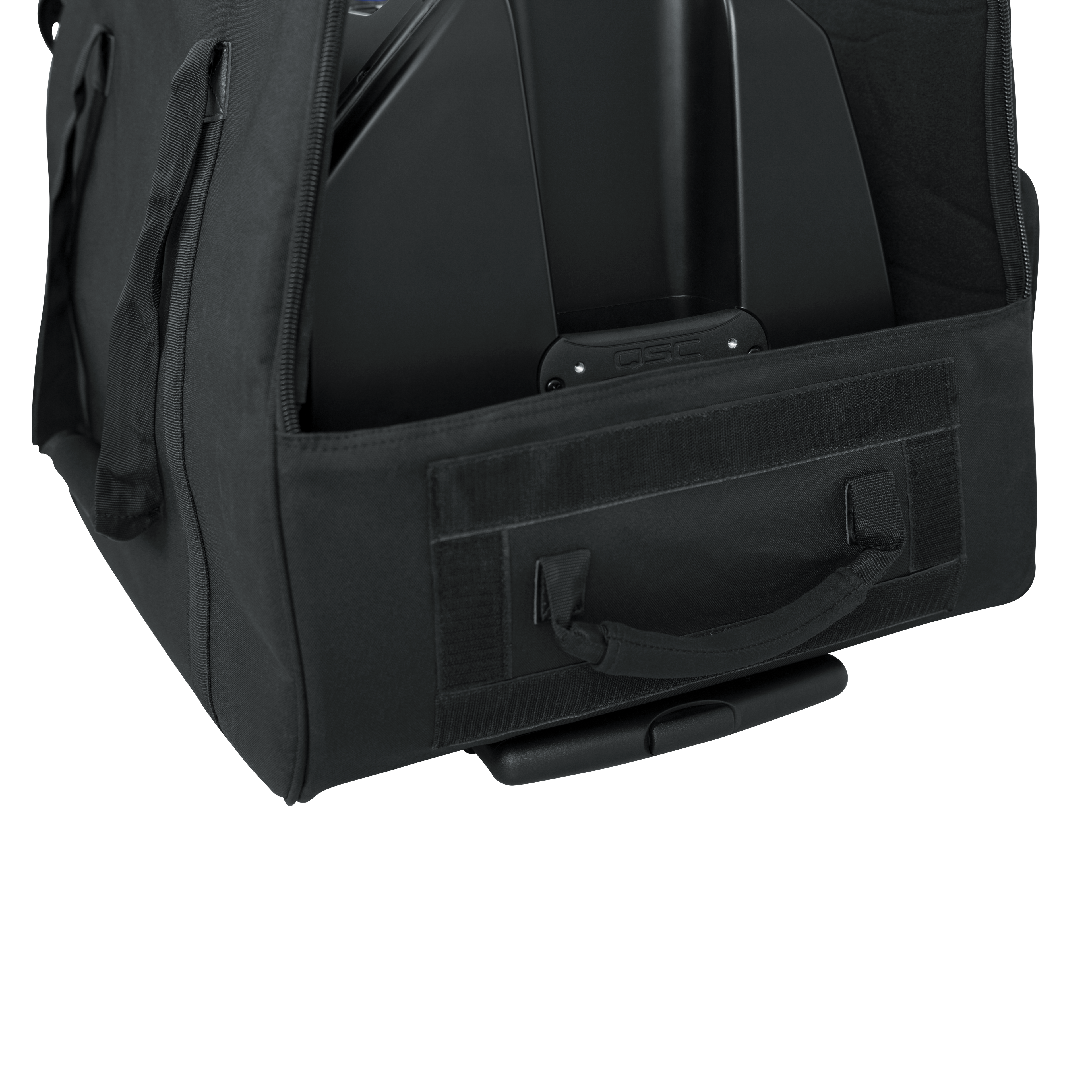Rolling speaker bag for small format 12" speakers