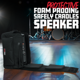 Rolling speaker bag for small format 12" speakers