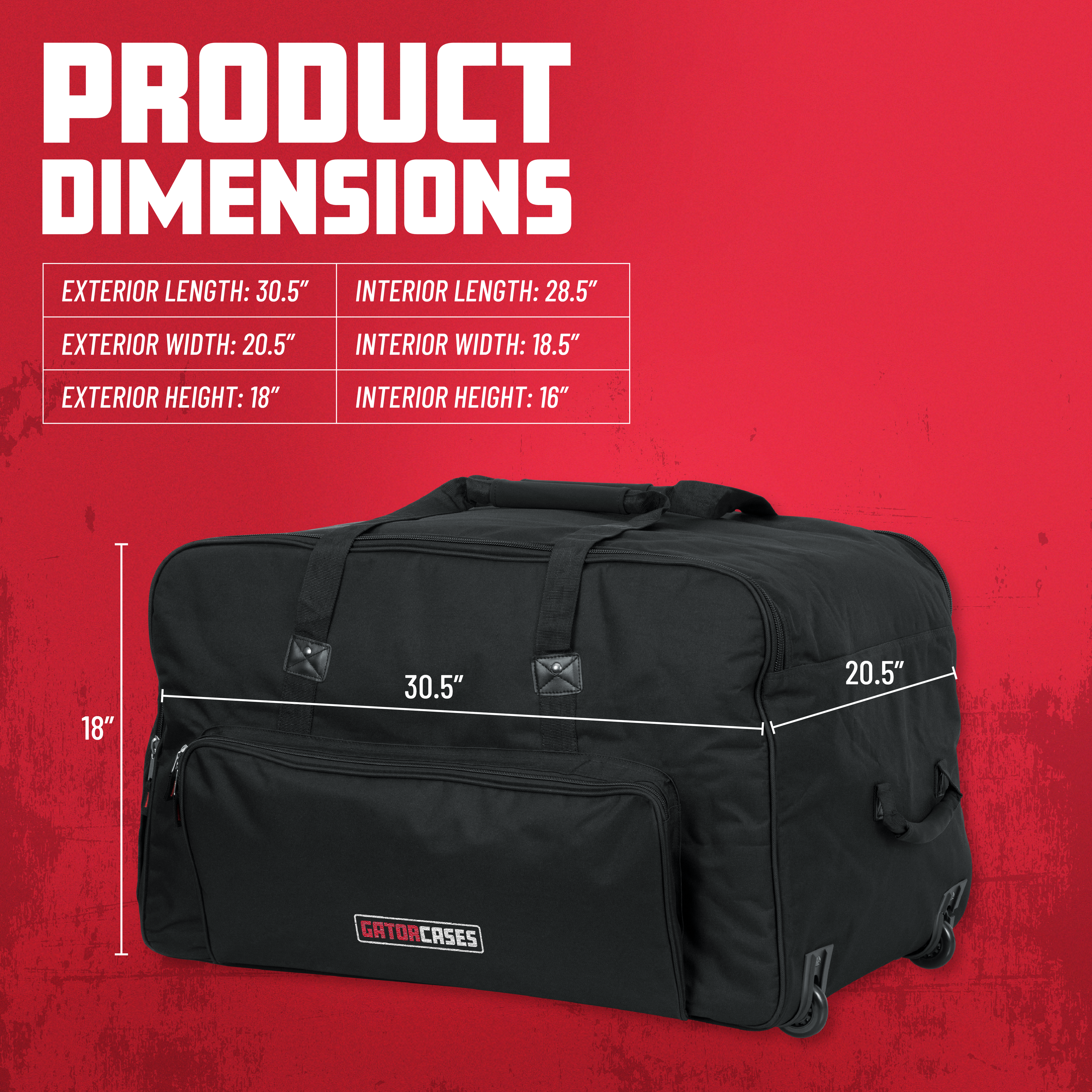 Rolling speaker bag for most 15" speakers
