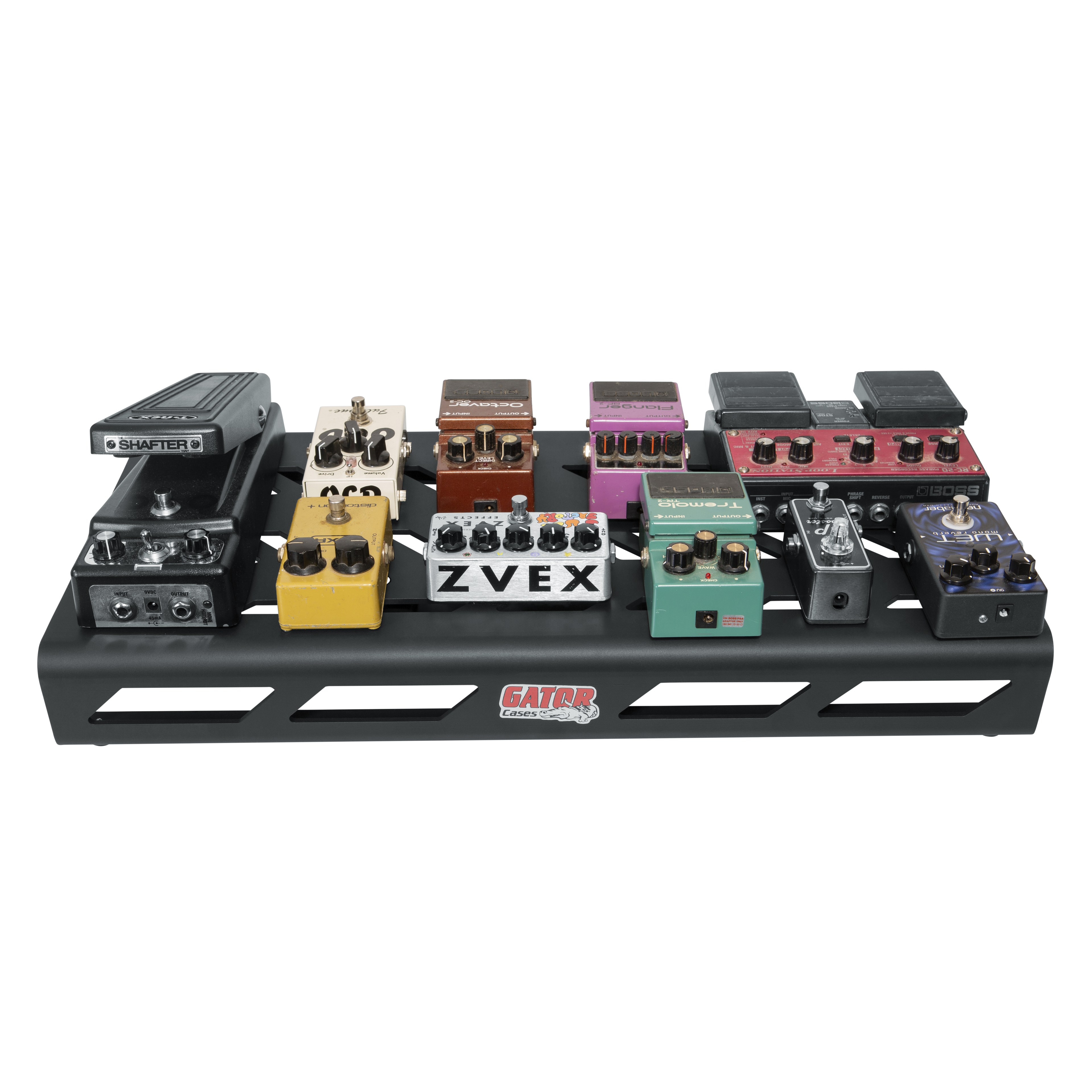 Black Aluminum Pedal Board; Large w/ Carry Bag