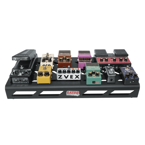 Black Aluminum Pedal Board; Large w/ Carry Bag
