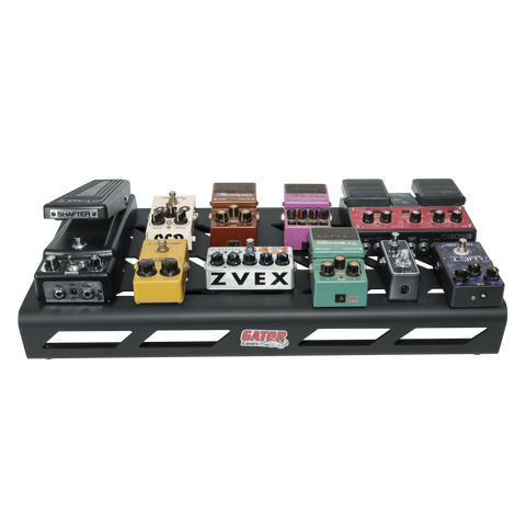 Black Aluminum Pedal Board; Large w/ Carry Bag