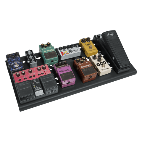Black Aluminum Pedal Board; Large w/ Carry Bag