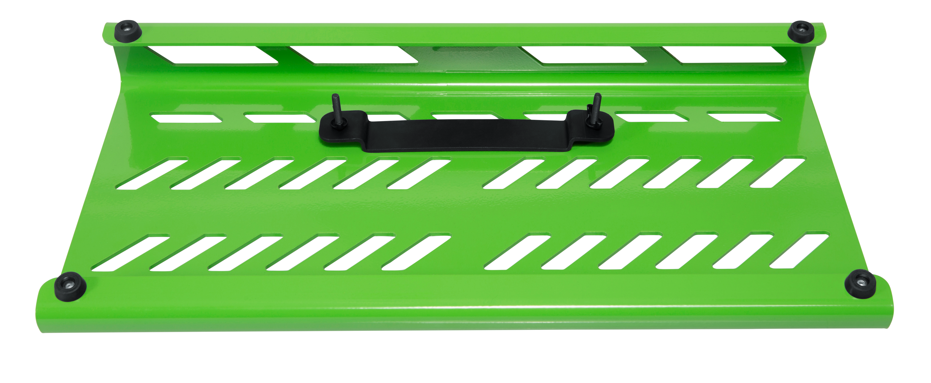 Green Aluminum Pedal Board; Large w/ Carry Bag