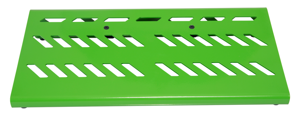 Green Aluminum Pedal Board; Large w/ Carry Bag