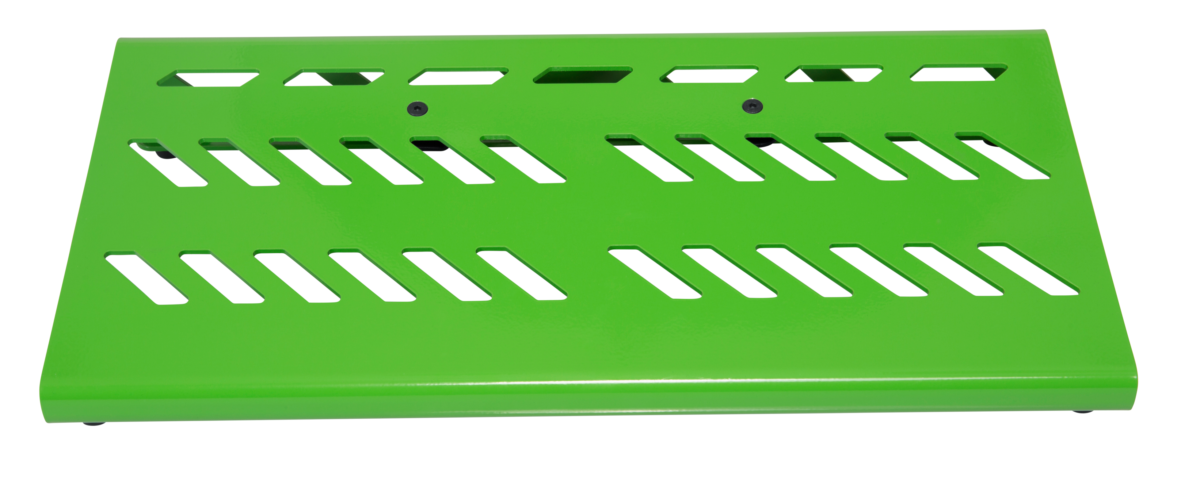 Green Aluminum Pedal Board; Large w/ Carry Bag