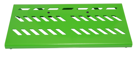 Green Aluminum Pedal Board; Large w/ Carry Bag