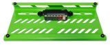 Green Aluminum Pedal Board; Large w/ Carry Bag