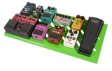 Green Aluminum Pedal Board; Large w/ Carry Bag