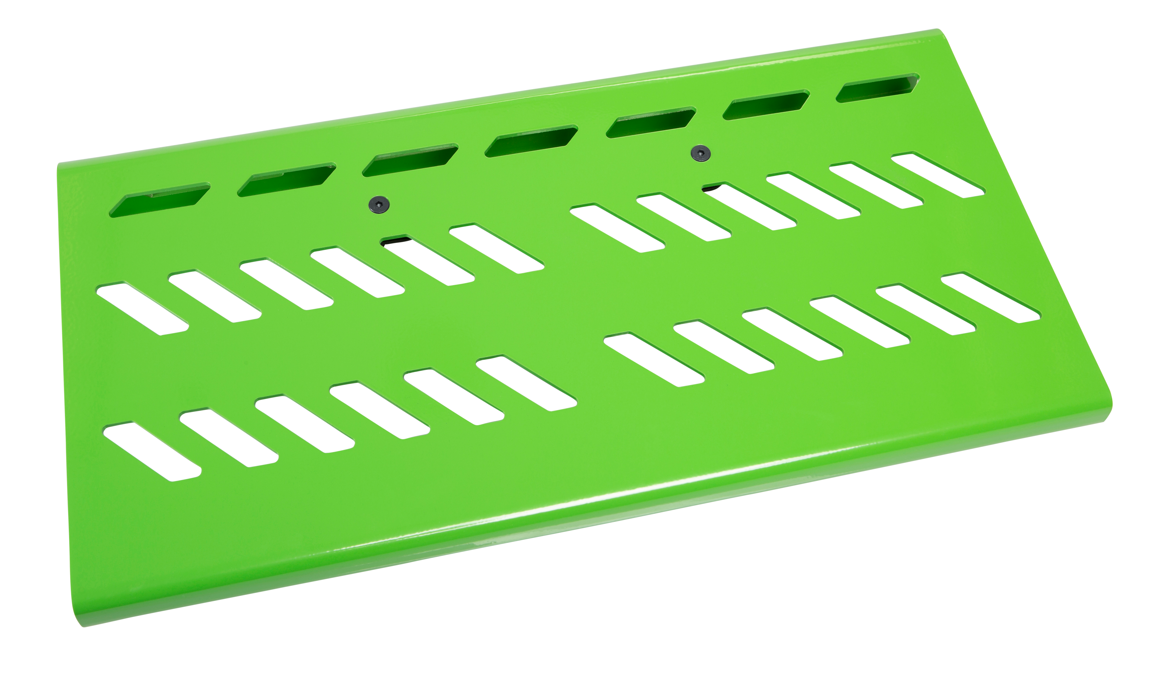 Green Aluminum Pedal Board; Large w/ Carry Bag
