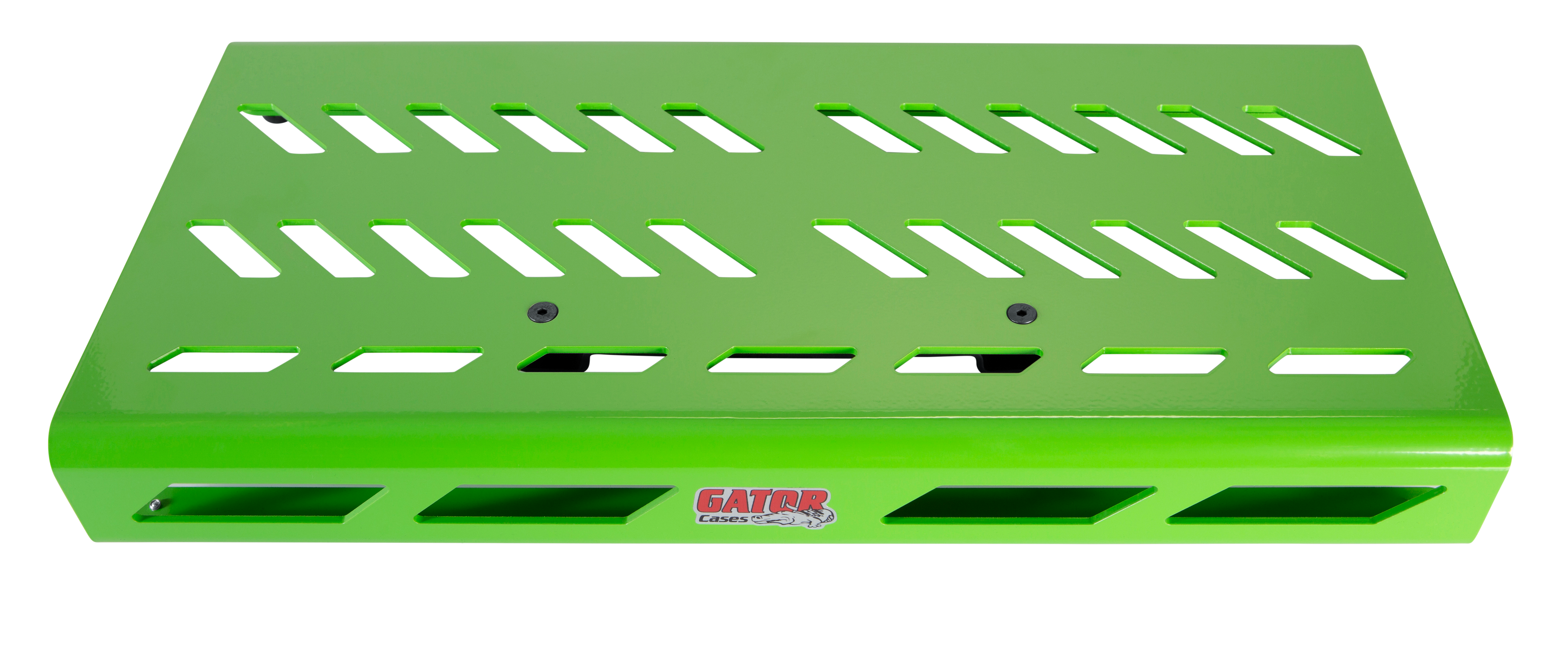 Green Aluminum Pedal Board; Large w/ Carry Bag