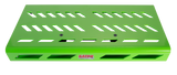 Green Aluminum Pedal Board; Large w/ Carry Bag