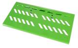 Green Aluminum Pedal Board; Large w/ Carry Bag