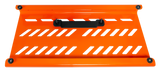 Orange Aluminum Pedal Board; Large w/ Carry Bag