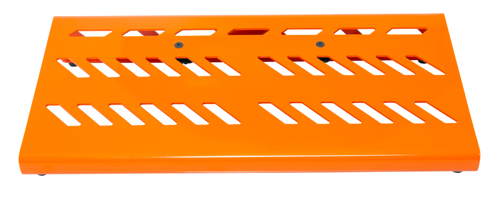 Orange Aluminum Pedal Board; Large w/ Carry Bag