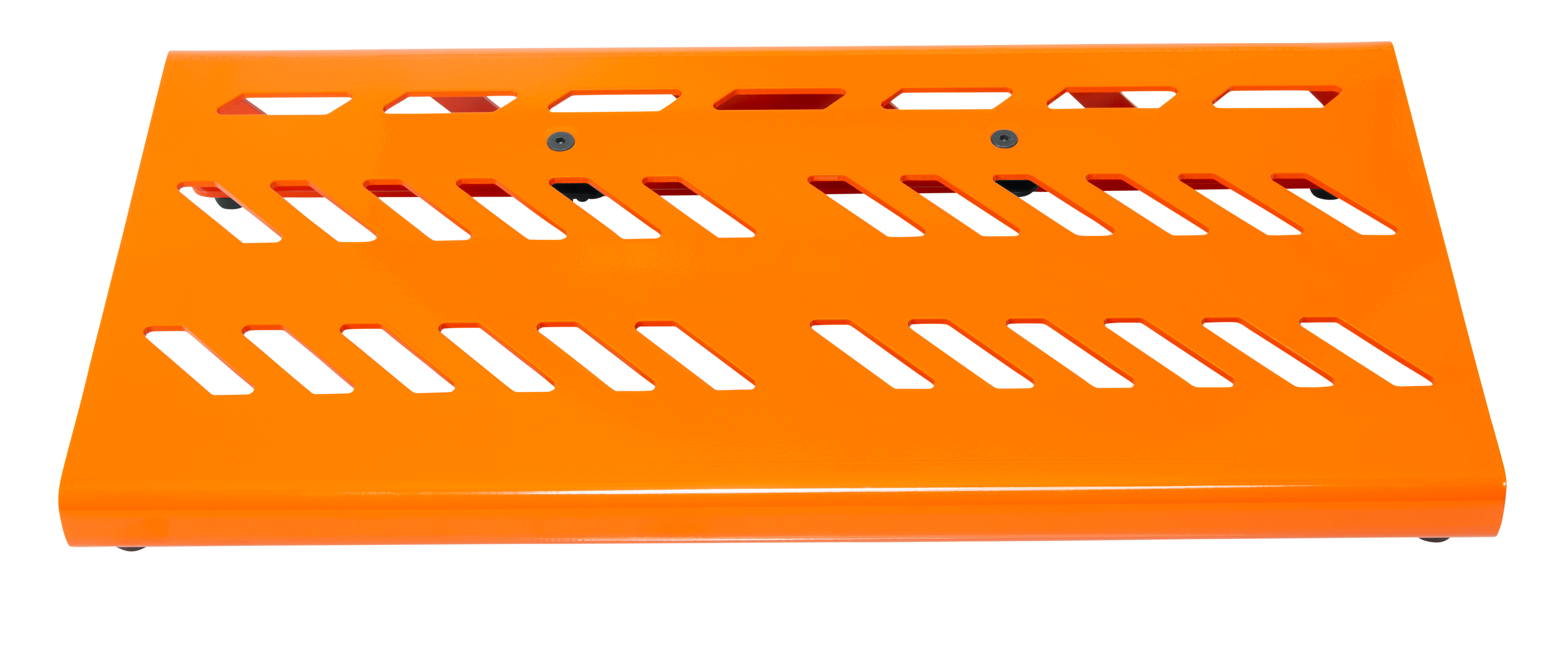 Orange Aluminum Pedal Board; Large w/ Carry Bag