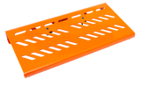 Orange Aluminum Pedal Board; Large w/ Carry Bag