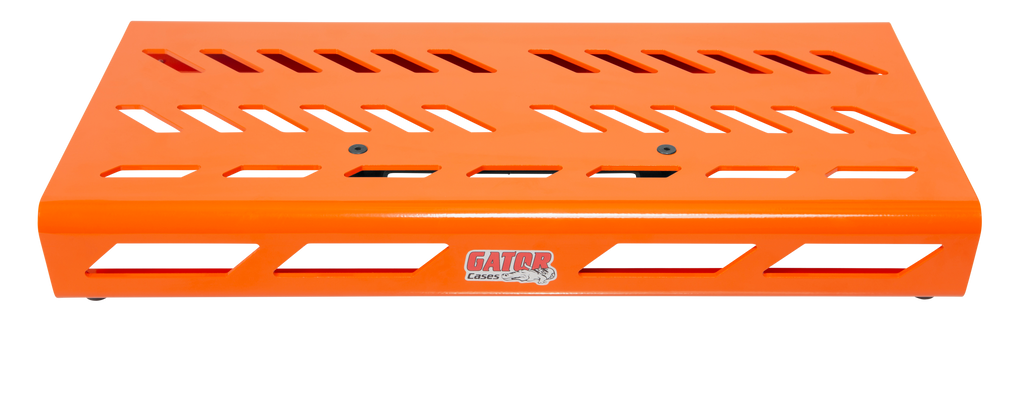 Orange Aluminum Pedal Board; Large w/ Carry Bag