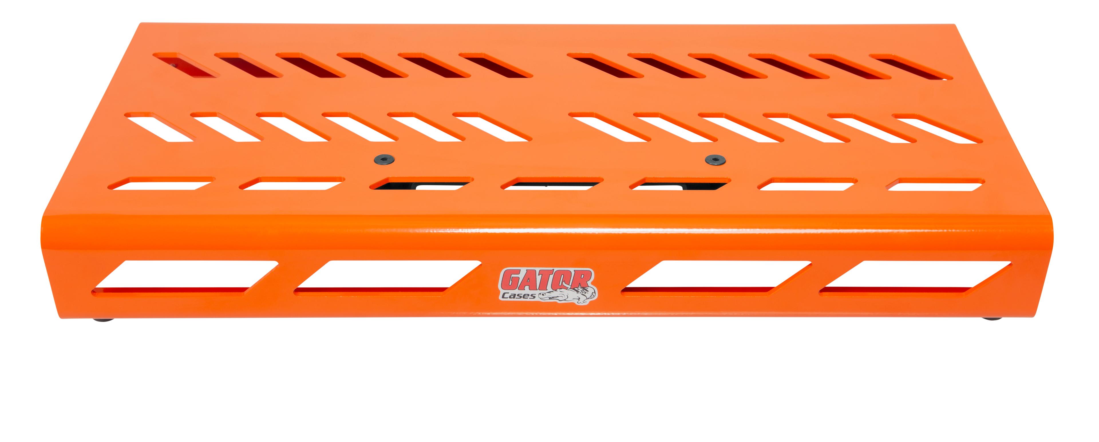 Orange Aluminum Pedal Board; Large w/ Carry Bag
