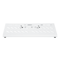 White Aluminum Pedal Board; Large w/ Carry Bag