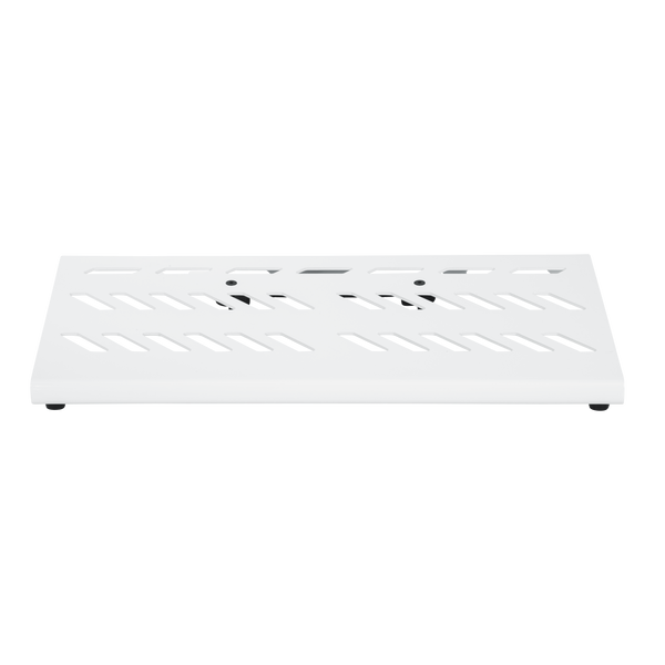 White Aluminum Pedal Board; Large w/ Carry Bag