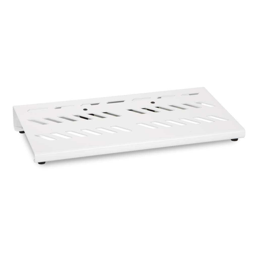 White Aluminum Pedal Board; Large w/ Carry Bag