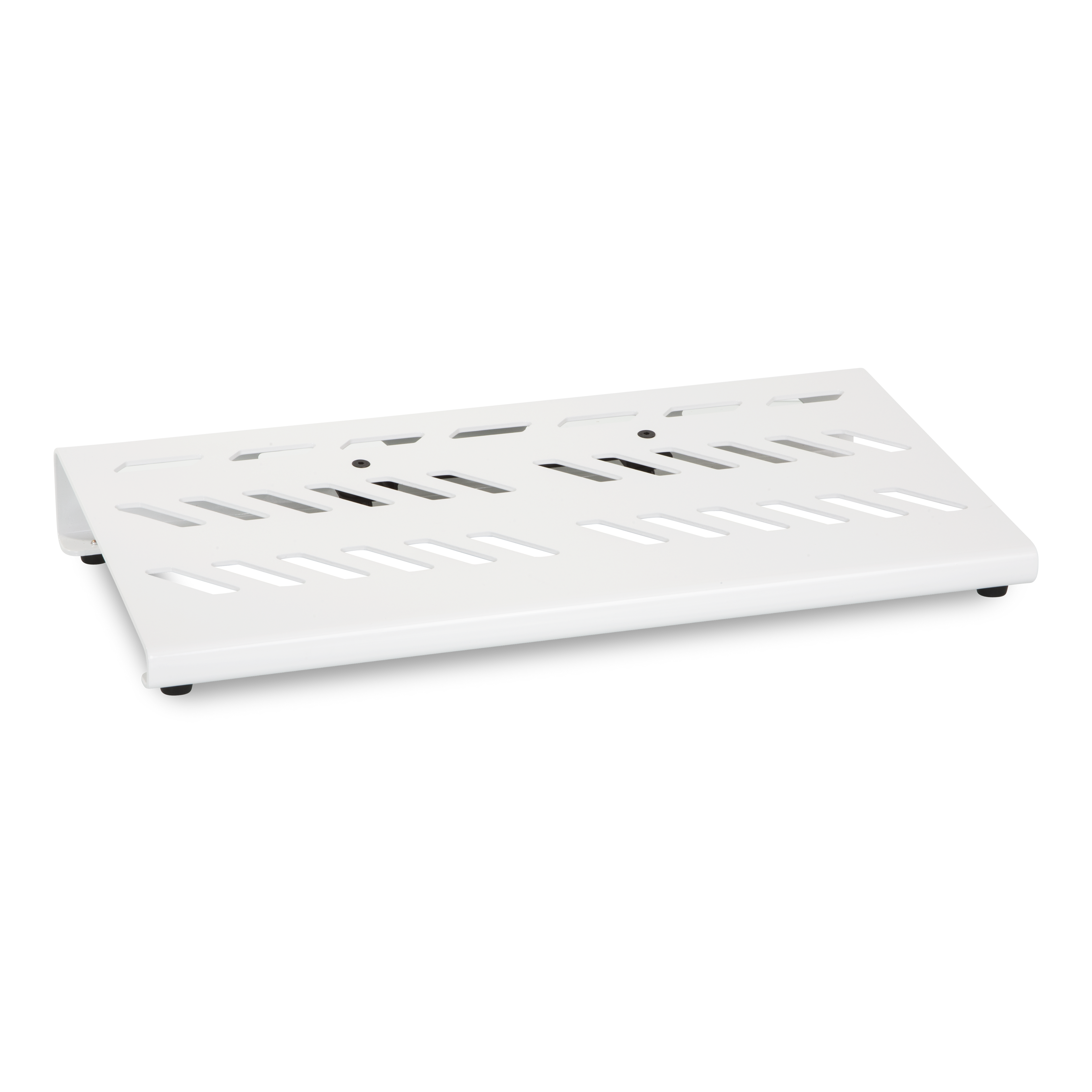 White Aluminum Pedal Board; Large w/ Carry Bag