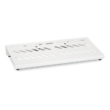 White Aluminum Pedal Board; Large w/ Carry Bag