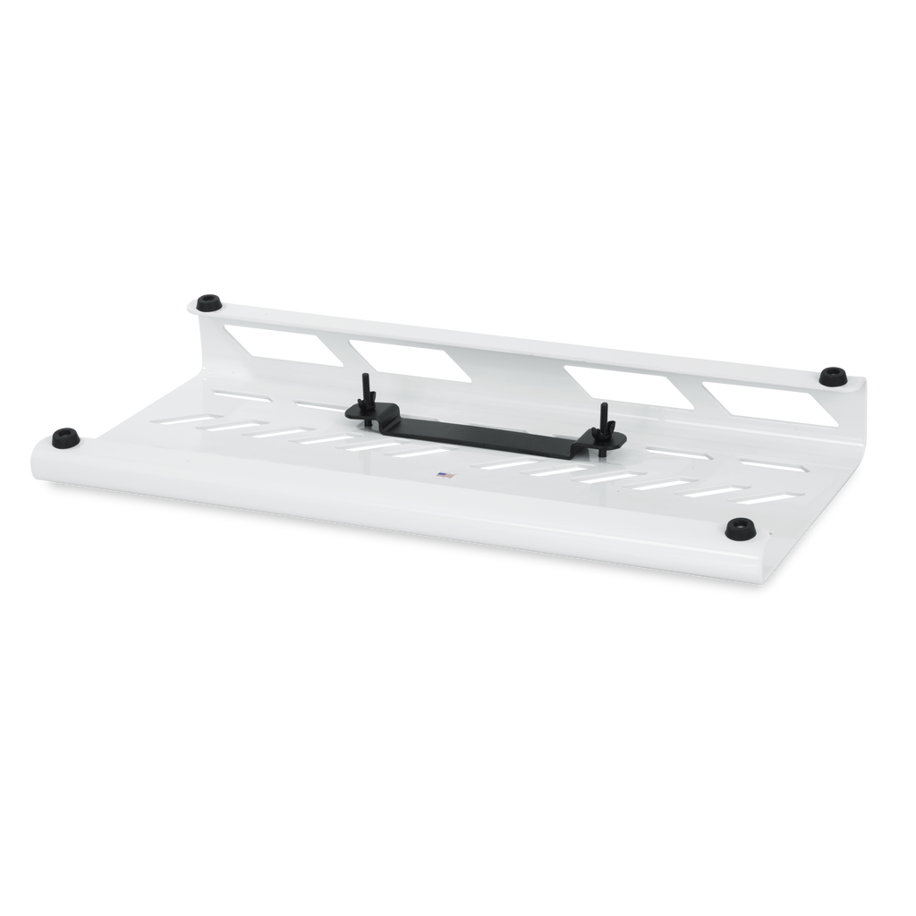 White Aluminum Pedal Board; Large w/ Carry Bag