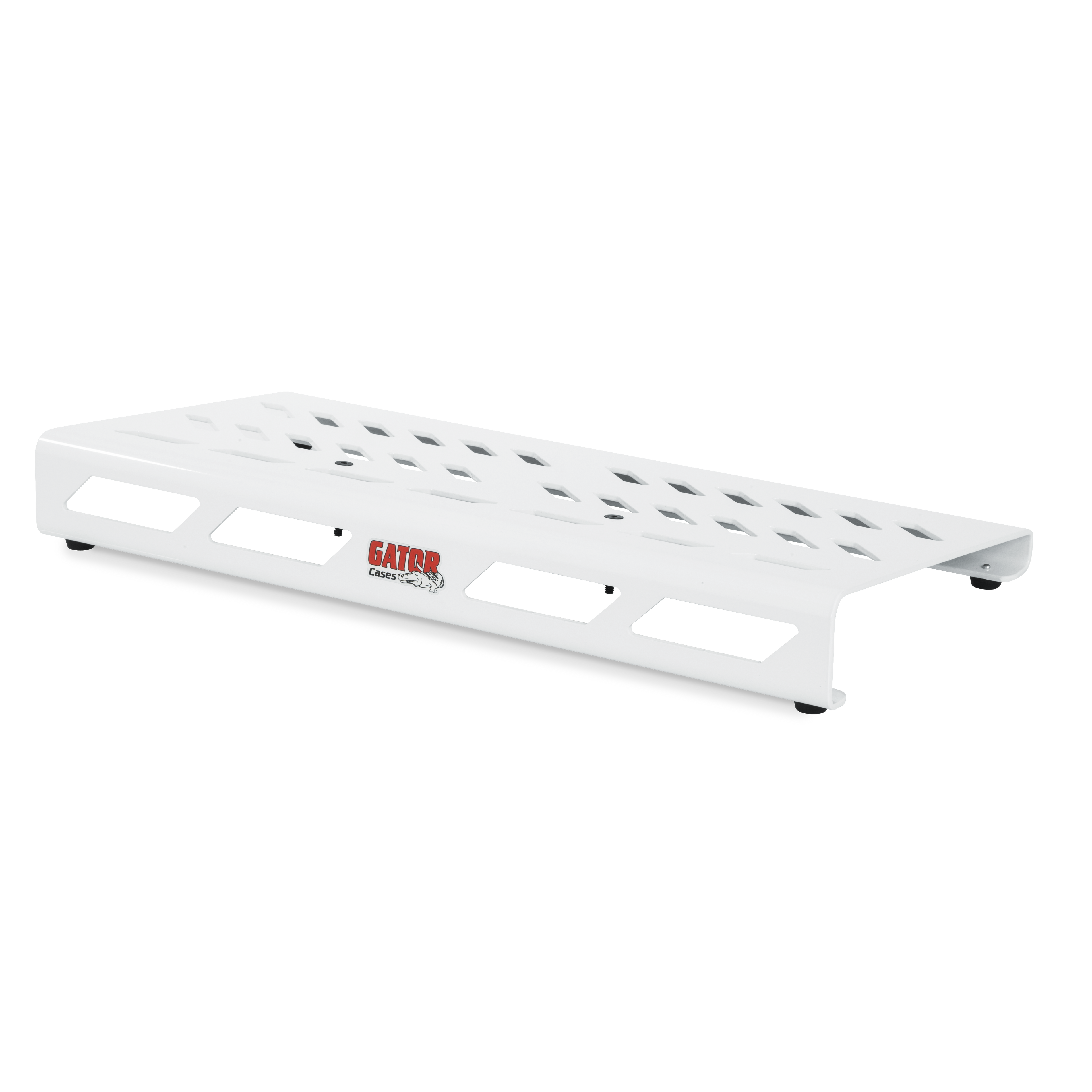 White Aluminum Pedal Board; Large w/ Carry Bag