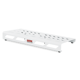 White Aluminum Pedal Board; Large w/ Carry Bag