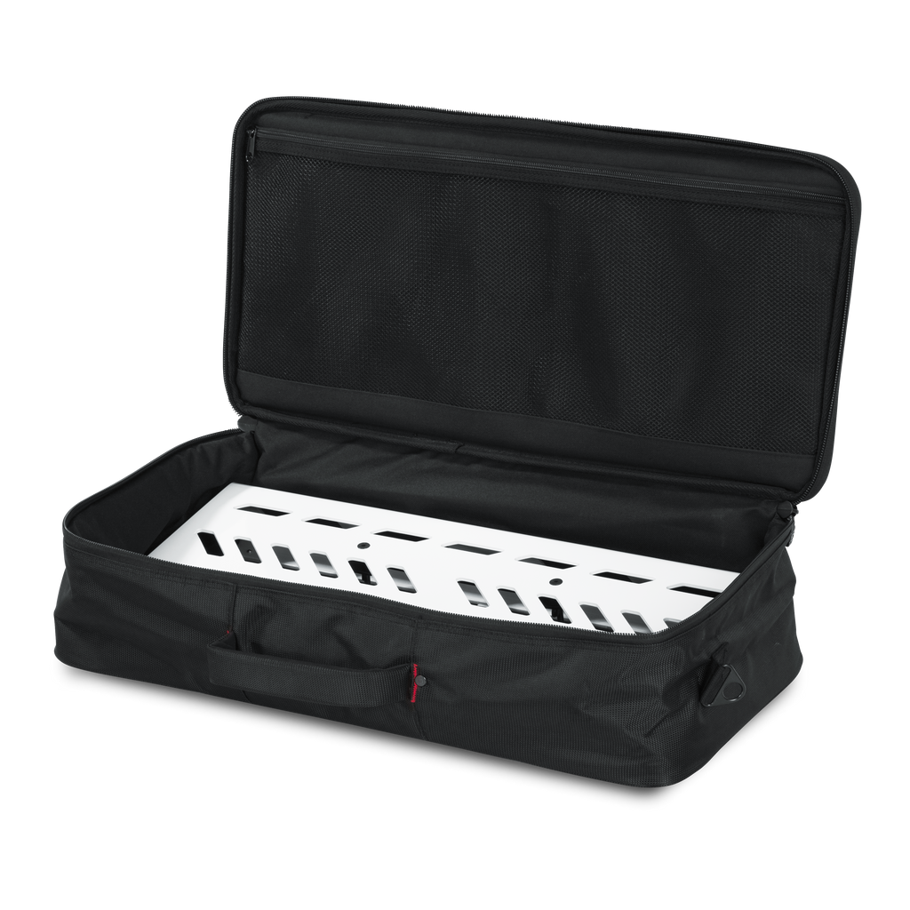 White Aluminum Pedal Board; Large w/ Carry Bag