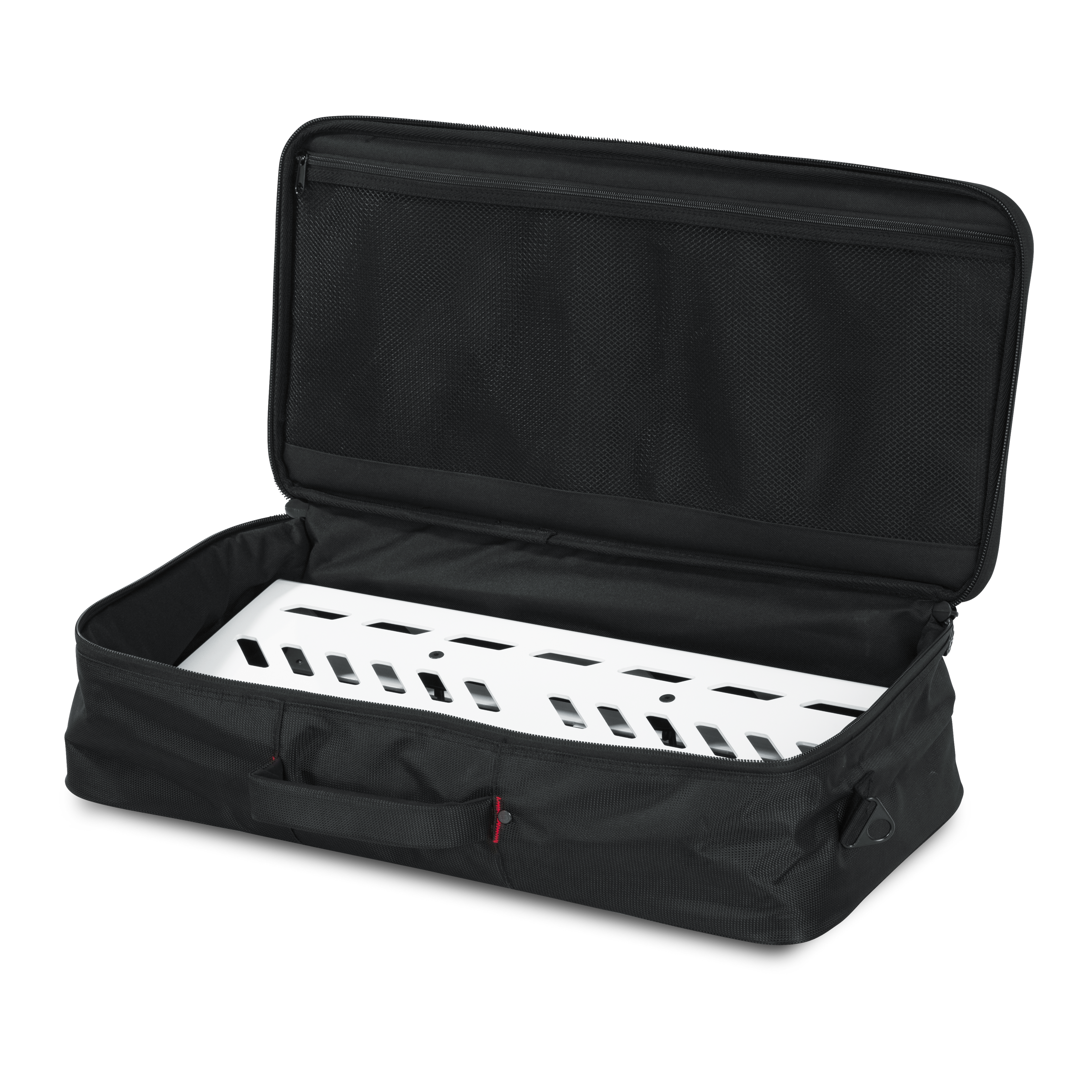 White Aluminum Pedal Board; Large w/ Carry Bag