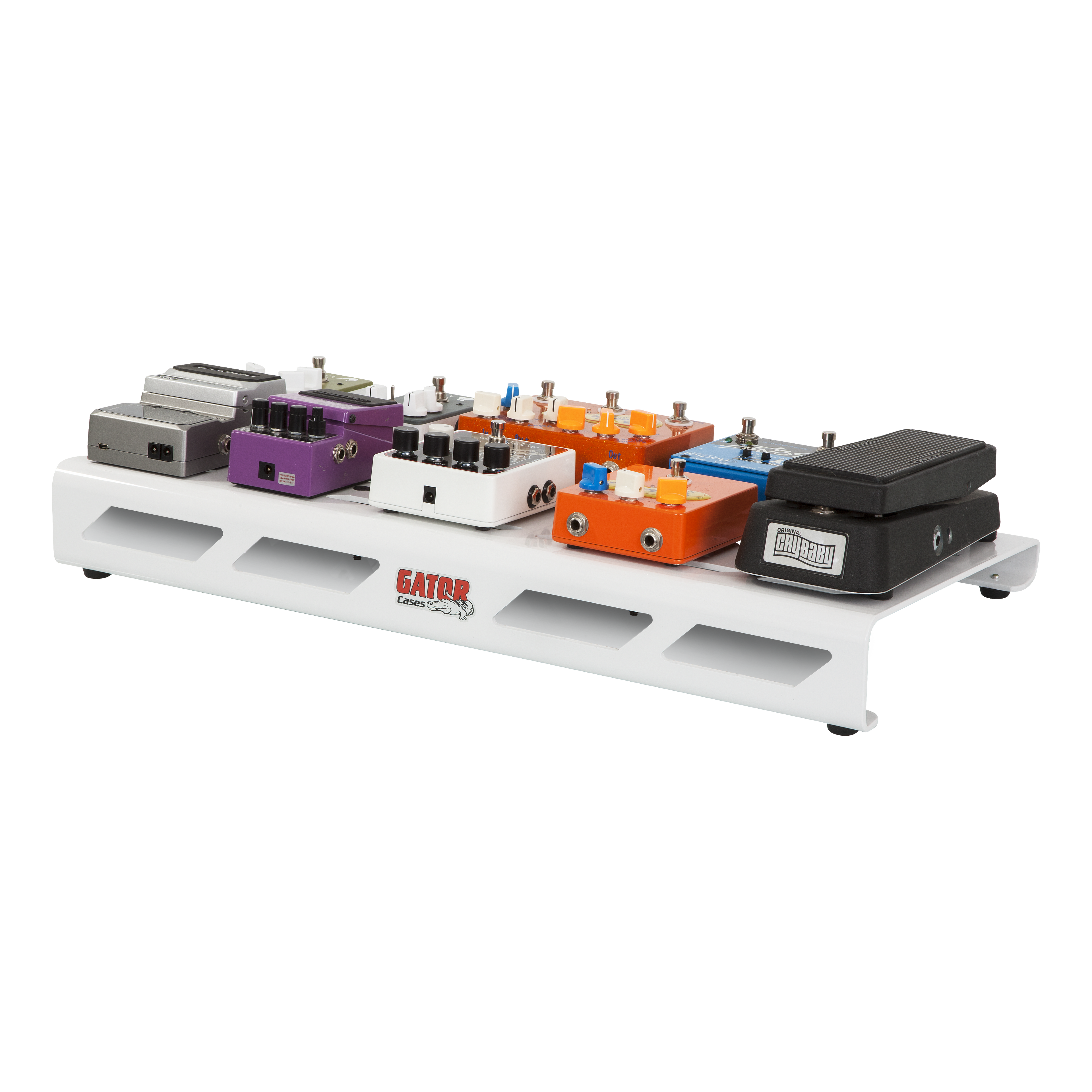 White Aluminum Pedal Board; Large w/ Carry Bag