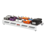 White Aluminum Pedal Board; Large w/ Carry Bag